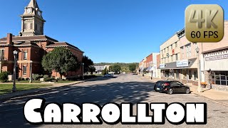 Driving Around Small Town Carrollton, Kentucky in 4k Video