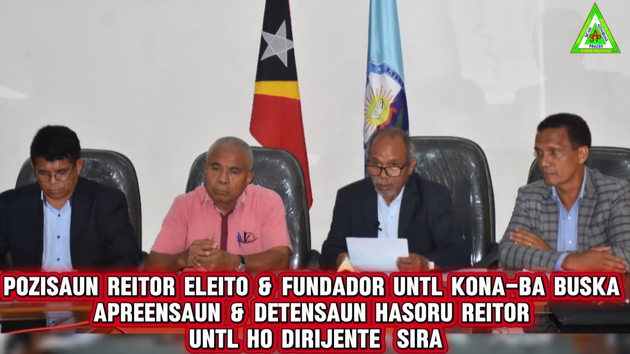 Reitor Eleito & Fundador UNTL Lamenta Apreensaun  & Detensaun Hasoru Reitor UNTL Ho Dirijente Sira