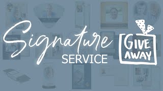 Signature Service Giveaway Winner Announcement