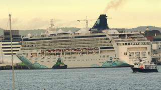 Cruise Ship NORWEGIAN SPIRIT revisits Auckland 4K