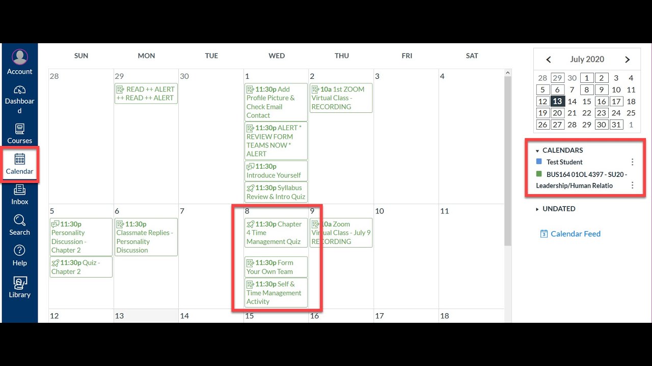 Canvas Calendar Graded Assignments YouTube Canvas Calendar Graded Assignments YouTube