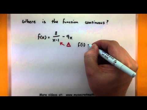 Calculus - Continuous functions