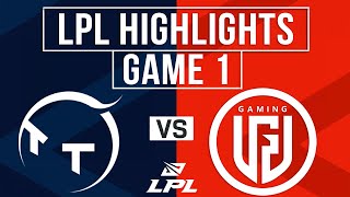 TT vs LGD Highlights Game 1 | LPL 2025 Split 3 | ThunderTalk Gaming vs LGD Gaming