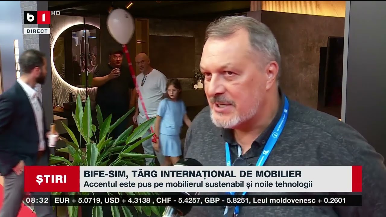 BIFE-SIM, TÂRG INTERNAȚIONAL DE MOBILIER_Știri B1TV_21 sept. 2025