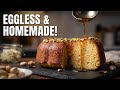 Eggless Bundt Cake Recipe | Soft, Moist &amp; Syrup-Soaked Dessert from Scratch