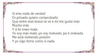 J Balvin - Malvada Lyrics