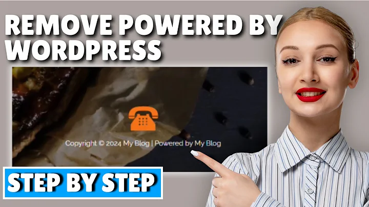 How to remove powered by wordpress (2025)