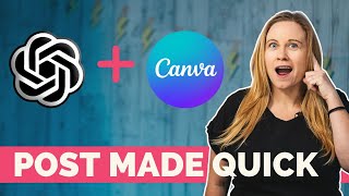 How Create 3 months of Social Media Posts in Minutes with Canva and  Chat GPT