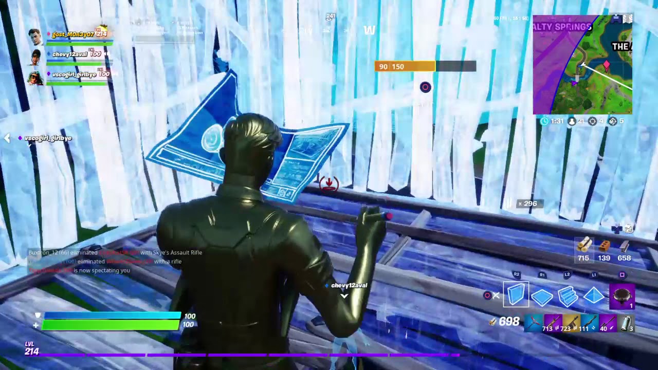 Fortnite i choked a 9 kill random squad game YouTube