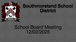 Southmoreland School Board Meeting 12/02/2025