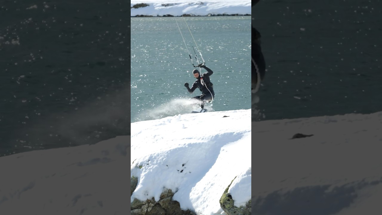 Look, a snowboarder. No wait, what the hell is that ?