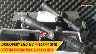 UNBOXING TELESCOPE DARI DISCOVERY LHD NV 4-16X44 SFIR SFP & VECTOR ORION MAX 4-16X44 SFIR SFP