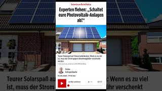 Nur die AfD 💙 💙 💙 Solarstrom kostet den Steuerzahler.