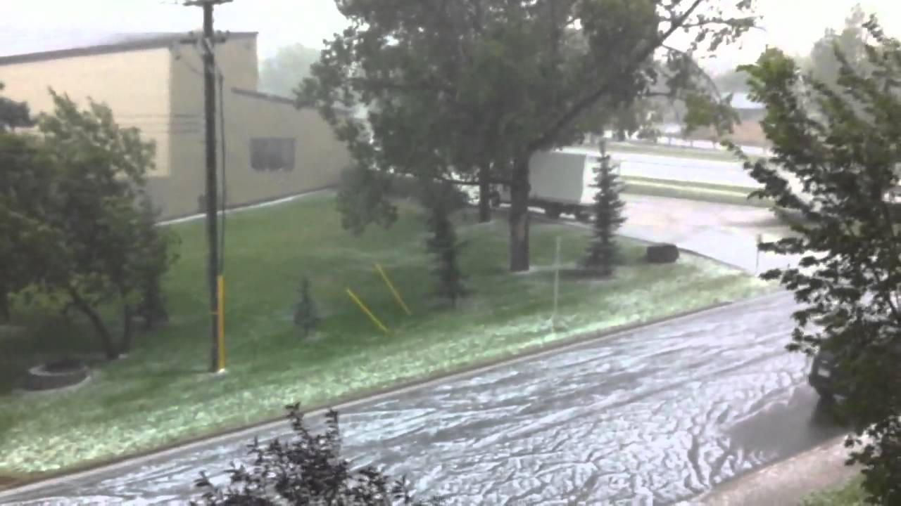 hail storm in calgary alberta canada august 22 2010 - YouTube