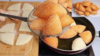 جديد! فطائر المندازي الذهبية بدون بيض ولا زيت ولا خميرة كيمارية حضريهم  لشرب الشاي في دقائق بدون دلك screenshot 3