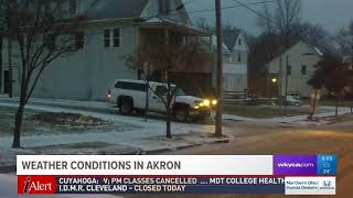 Checking road conditions in Akron with Amani Abraham