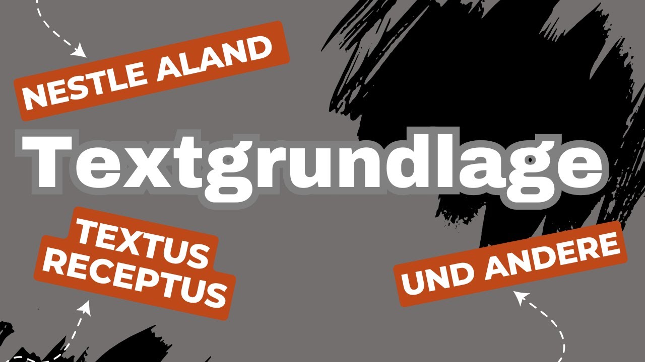 Die Bibel - Textgrundlage: Nestle Aland - Textus Receptus