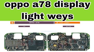 oppo a78 display light problem solution// display light all track