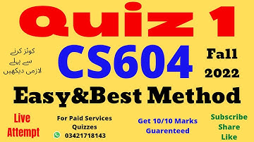 cs604 quiz 2 solution 2022 cs604 quiz 2 solution fall 2022 cs604 quiz 2 2022 cs604 quiz 2 solved2022