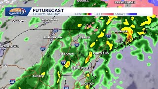 New Hampshire hourly weather: Track showers for Easter Sunday