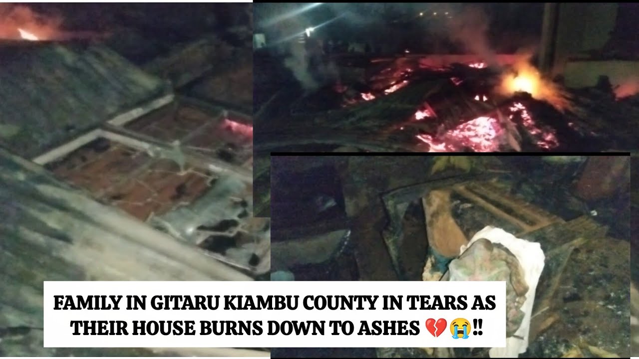 Breaking news!! House burns down to ashes in Nguni village Gitaru ward!! Nothing was rescued 😭💔