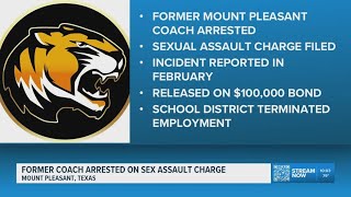 Former Mount Pleasant coach arrested on sexual assault charge
