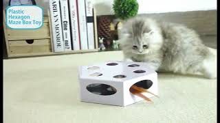 Electric hexagon maze box cat toy screenshot 3