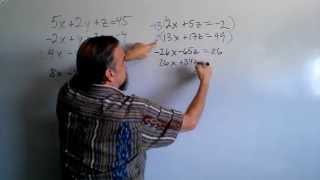 Solving 3x3 Linear Systems Wealth