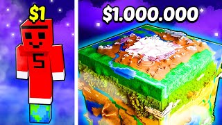 1 TL vs 1.000.000 TL Minecraft UZAY YAPI KAPIŞMASI !!