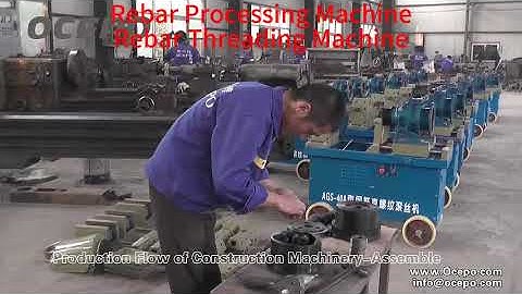 Rebar coupler Steps+Threading Machine