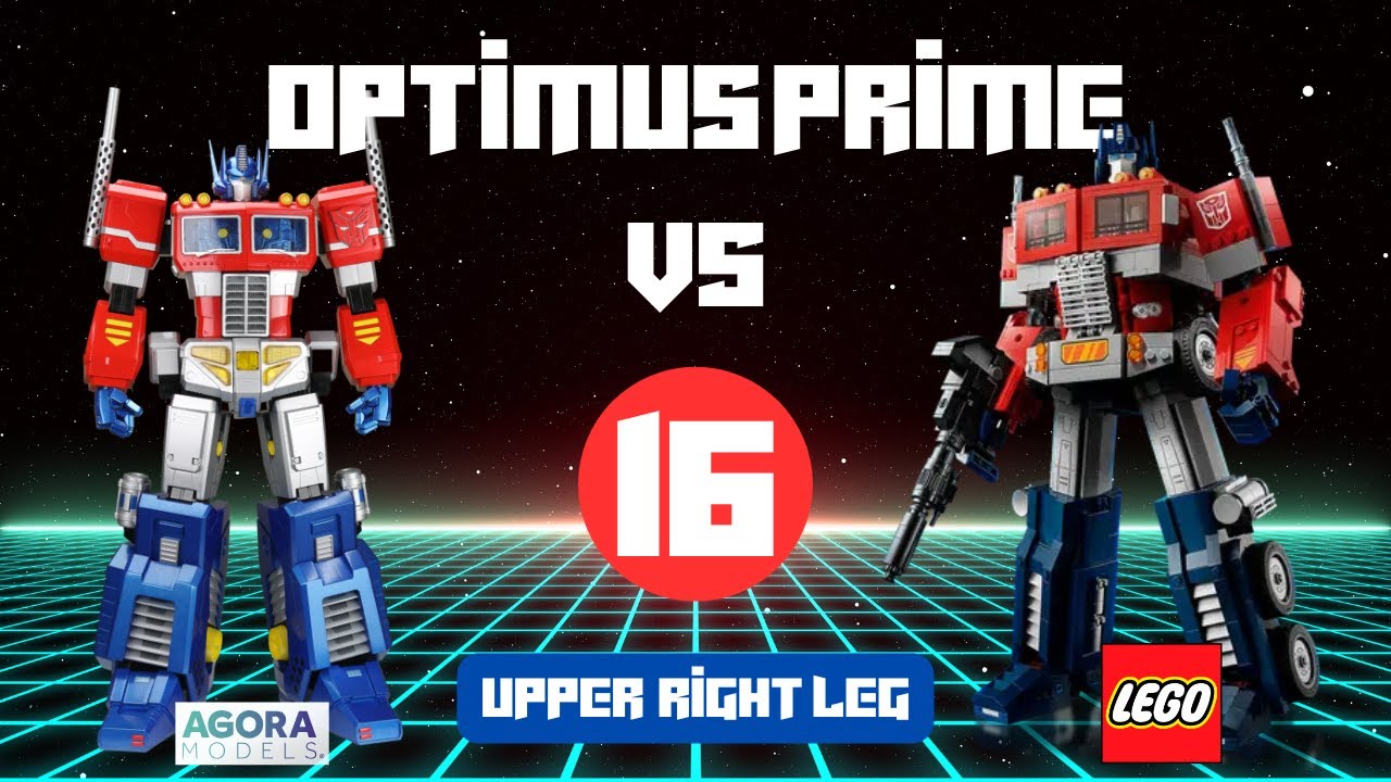 Building Optimus Prime: LEGO vs Agora Models Comparison | Upper Right Leg & Left Shoulder | Ep. 16