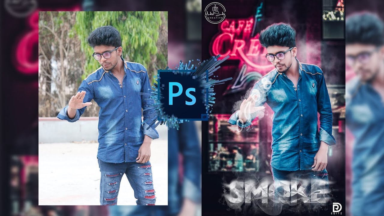 Smoke Photo Editing | Photo Manipulation | Photoshop Editing Tutorial 2019 | Dr Editz 2k19