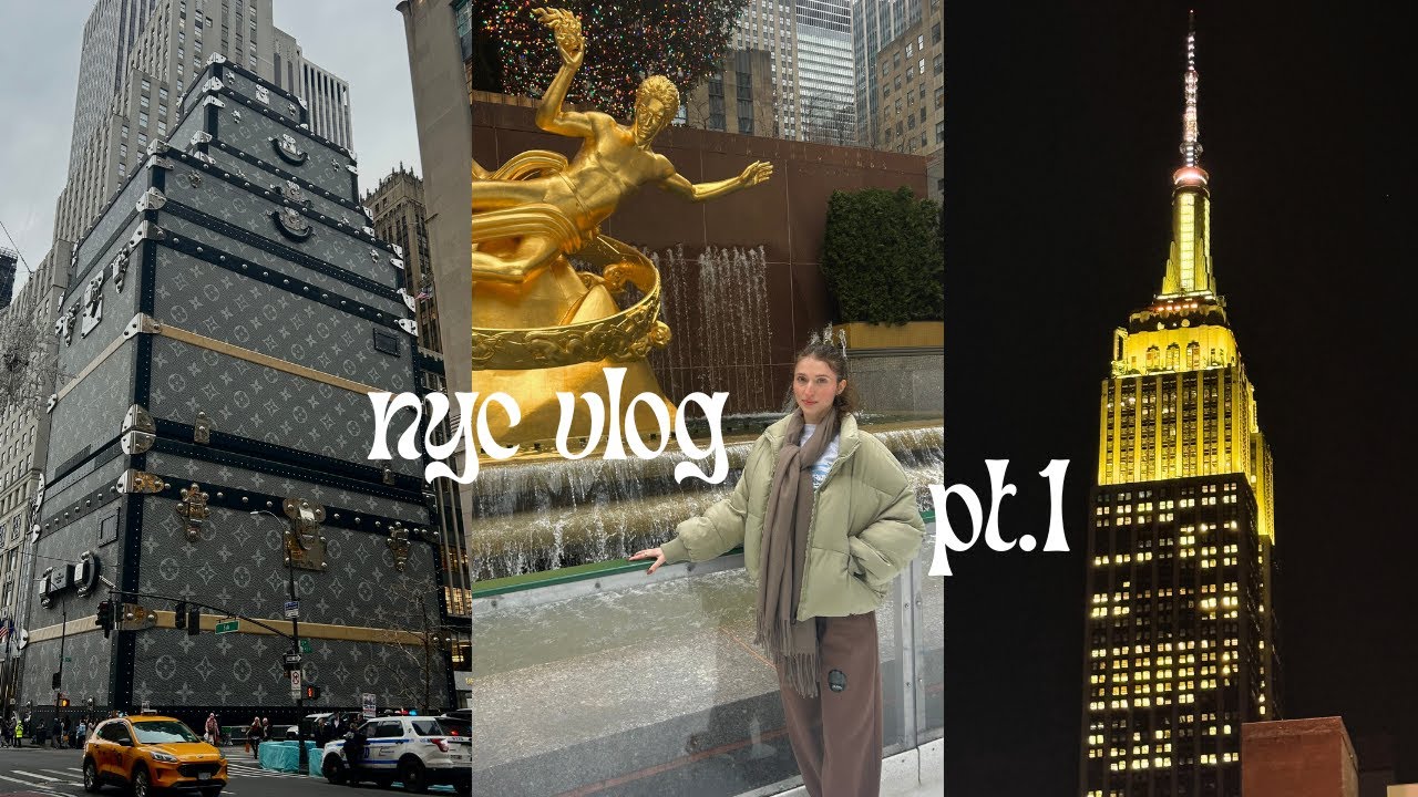 winter vacation in NYC | ice skating at Rockefeller | trying authentic Japanese ramen & more!