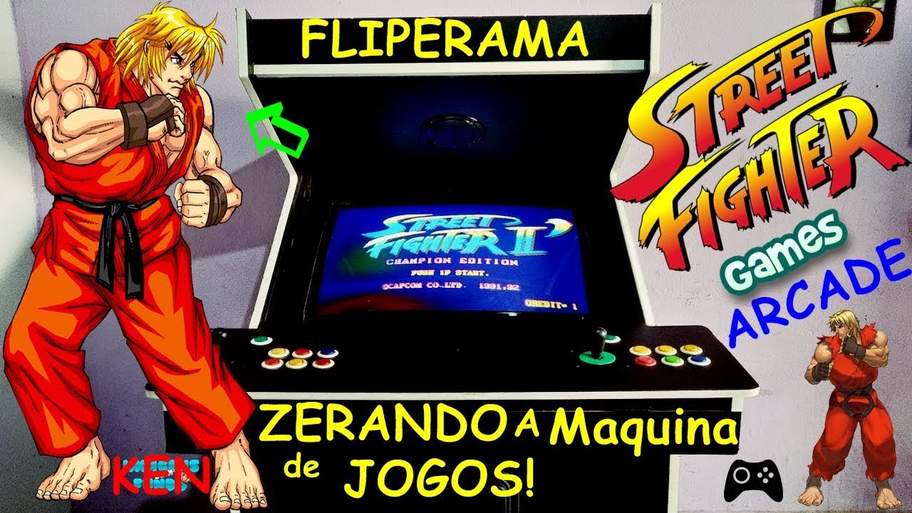 Arcade Fliperama Portátil 2 Jogadores - Street Fighter - Arcade Play Games