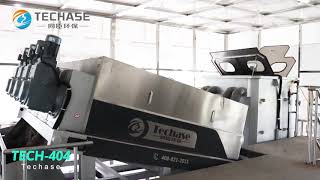 Case Study-Techase Tech-404 Multi Plate Screw Press-Municipal Wwtp