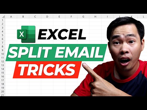Excel Hack How to Separate Name from Email in Excel Fast without Formula