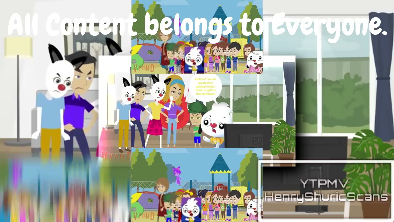 YTPMV Chris, Junior, Barry, and Cleo Bullies Lily At School SCAN