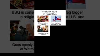 You Know You're in Texas When Starter Pack #memes #shorts