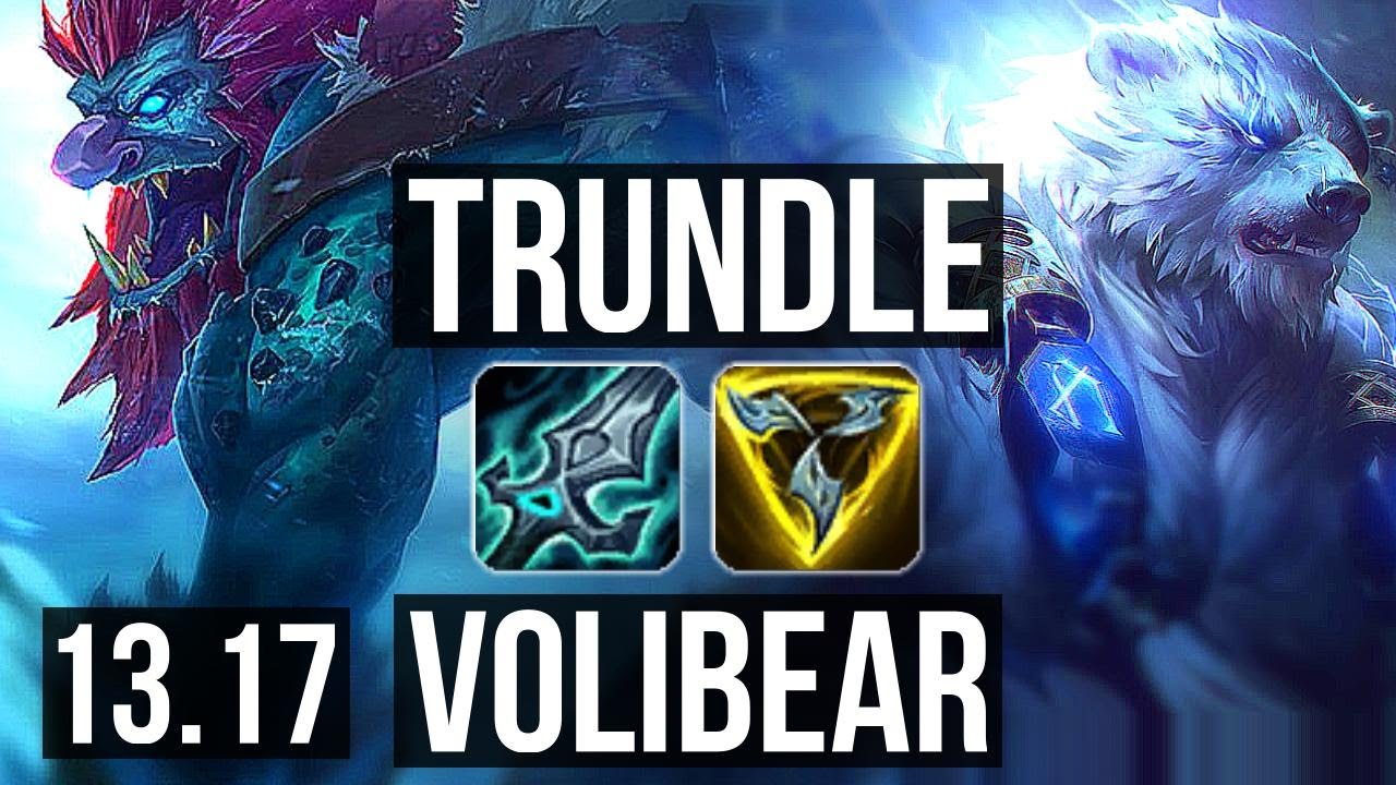 TRUNDLE vs VOLI (TOP) 5/0/4, 1.4M mastery, 300+ games EUW Master
