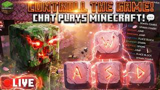 YOU Control the Game! Chat Plays Minecraft LIVE Chaos