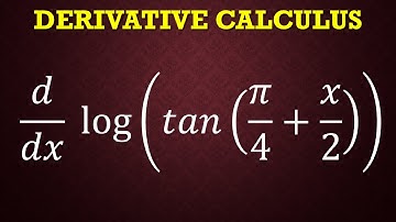 differentiation of log(tan(x/2)) #calculus #maths #edit