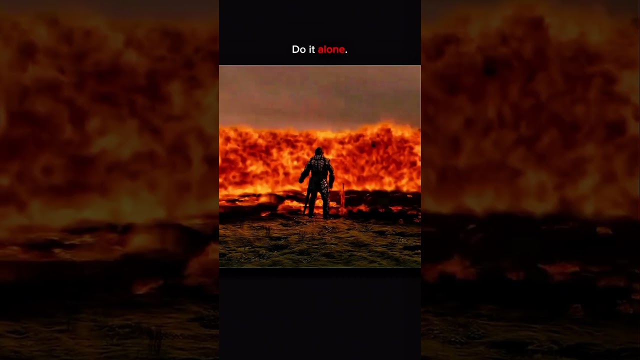 If No body Support Do it alone. 