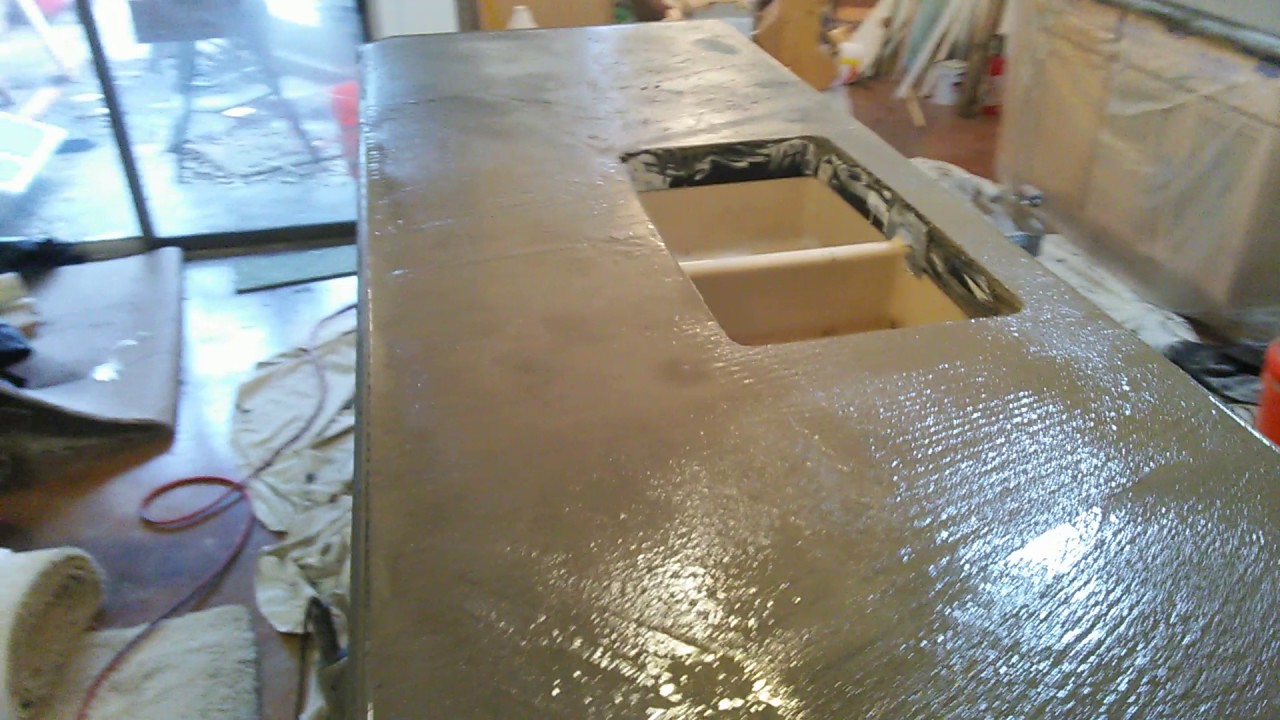 Concrete Countertops Poured And Screeded Z Counter Forms 2 3