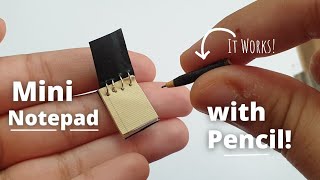MINI NOTEPAD with WORKING TINY PENCIL! | Shrink It! #shorts