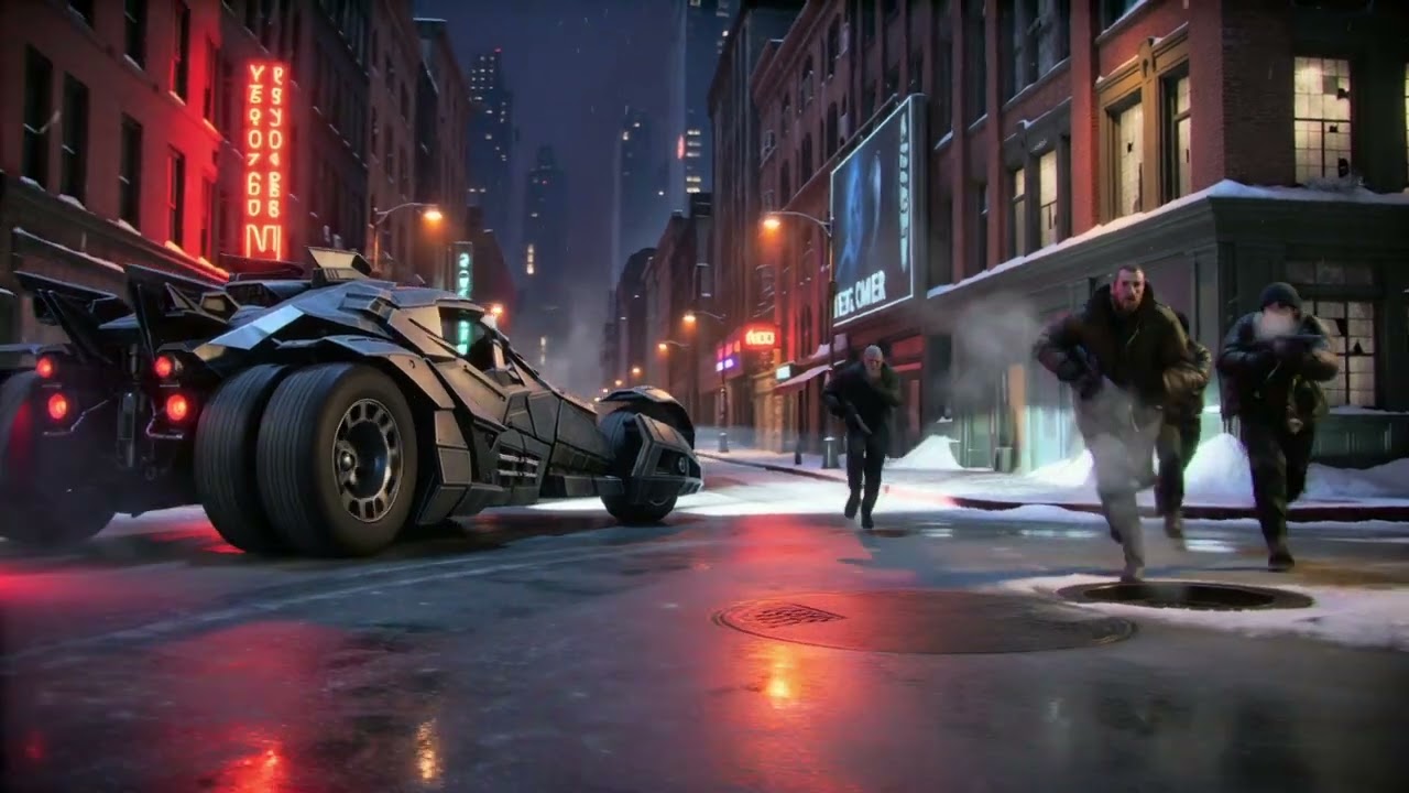 Batman Arkham Knight Batmobile concept made in seedance 2.0