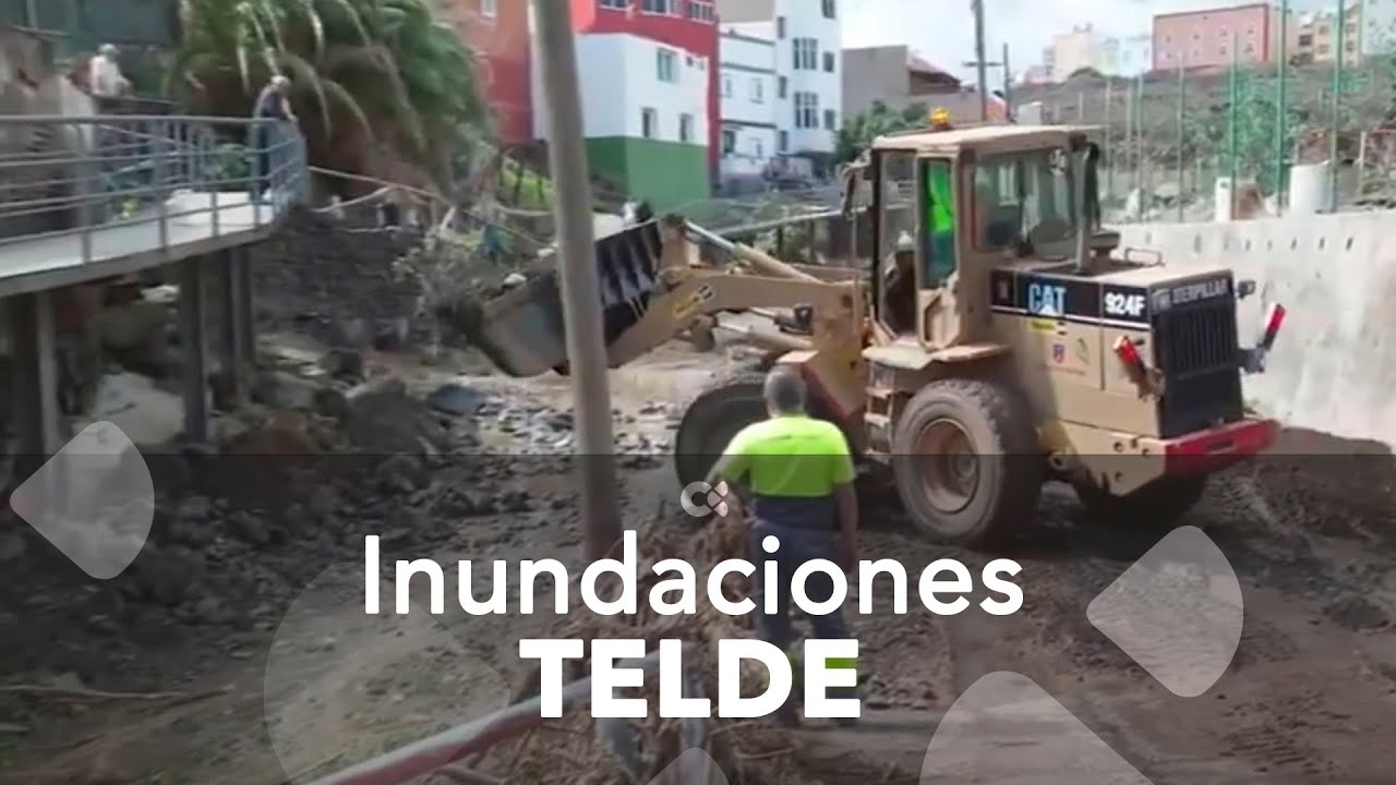 Telde intenta volver a la normalidad tras la inundaciones de este lunes