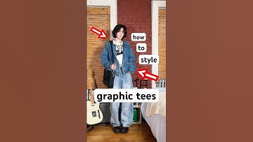 how to wear a graphic t-shirt! (PART 2) 👾🪄 #graphictee #unisexfashion #androgynous #inspo #styling