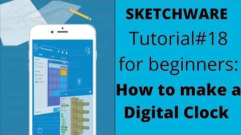 How to make a digital clock in sketchware: tutorial #18