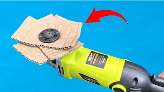 Why it is Not Patented? Insert Cardboard Into Angle Grinder and Amazed