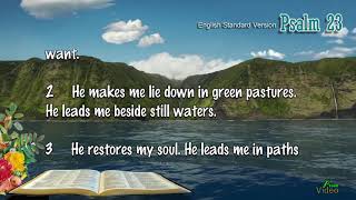 PSALM 23:1-6 ENGLISH STANDARD VERSION | THE BOOK OF PSALM | PSALM 1-150.